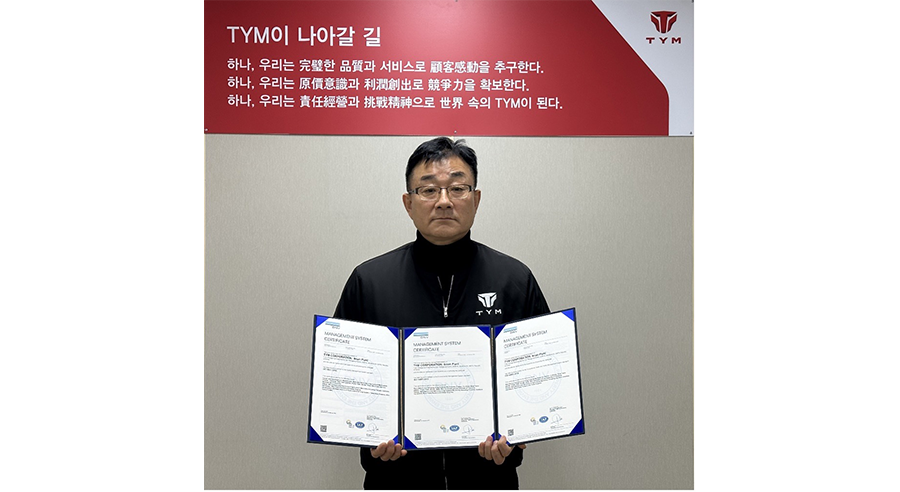 TYM awarded ISO certifications